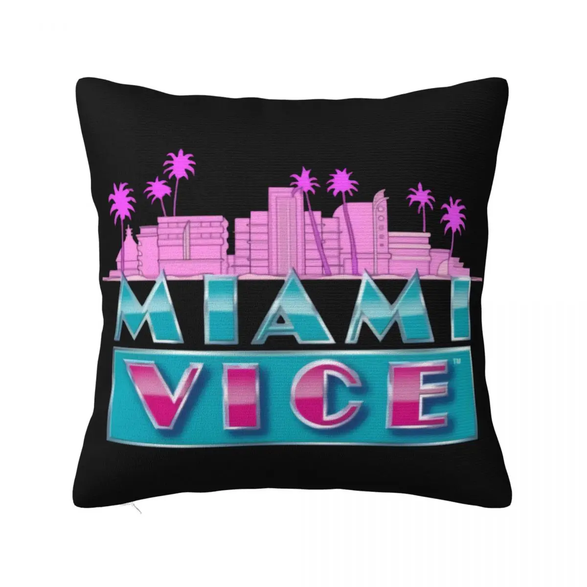 New Miami Vice Classic Tv Series Don Johnson Mens Black Swea Size S To 3Xl Pillow Case