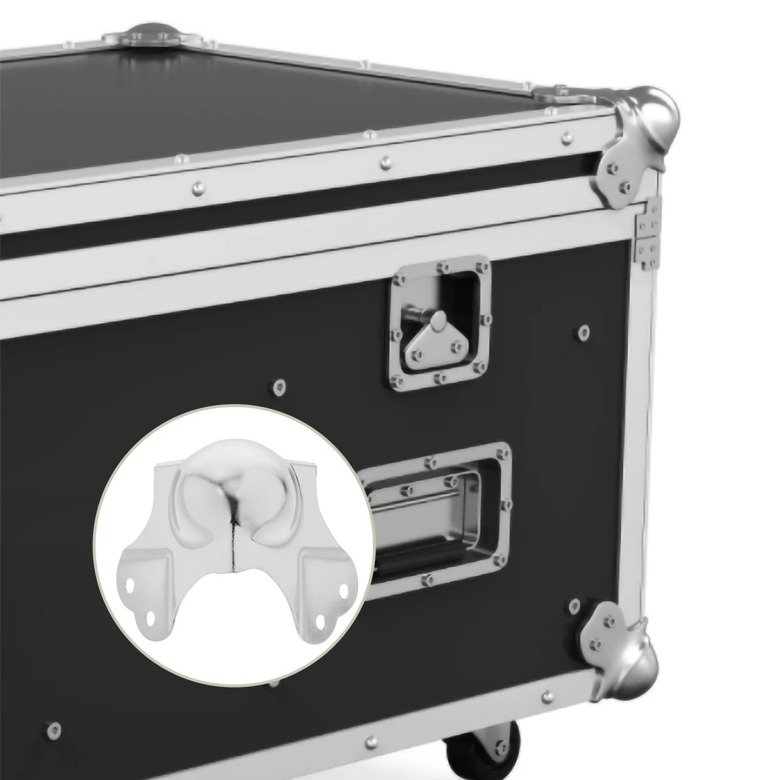 

10Pcs Flight Case Corner Guards Metal Chrome Plated Iron Ball Edge Protectors Corner Protection Hardware