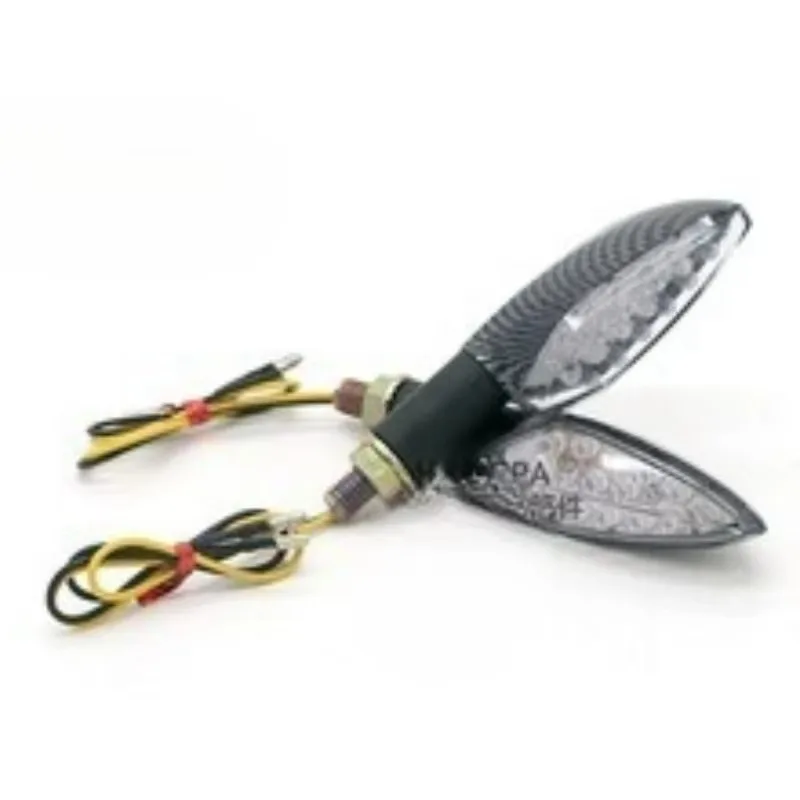 

Tiy популярные 2 шт. 12 В карбоновый мотоцикл светодиодный указатель поворота желтый лампочка