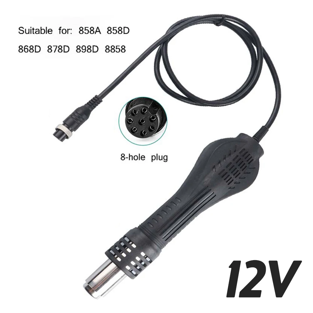 Imagem -06 - Hot Air Gun Handle Adequado para 858 8858d 878a 878d 878d Mais Bga Retrabalho Soldagem Gun 100240v Especial Pistola de ar Quente para Soldagem 8-hole