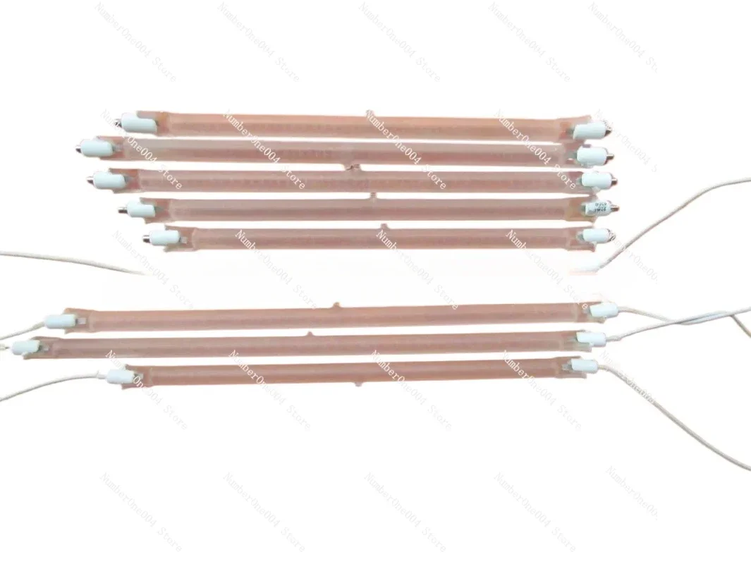 Applicable to Halogen Heater Lamp Frosted Glass Straight Belt Line 400W Electric Heating Heating Quartz Tube