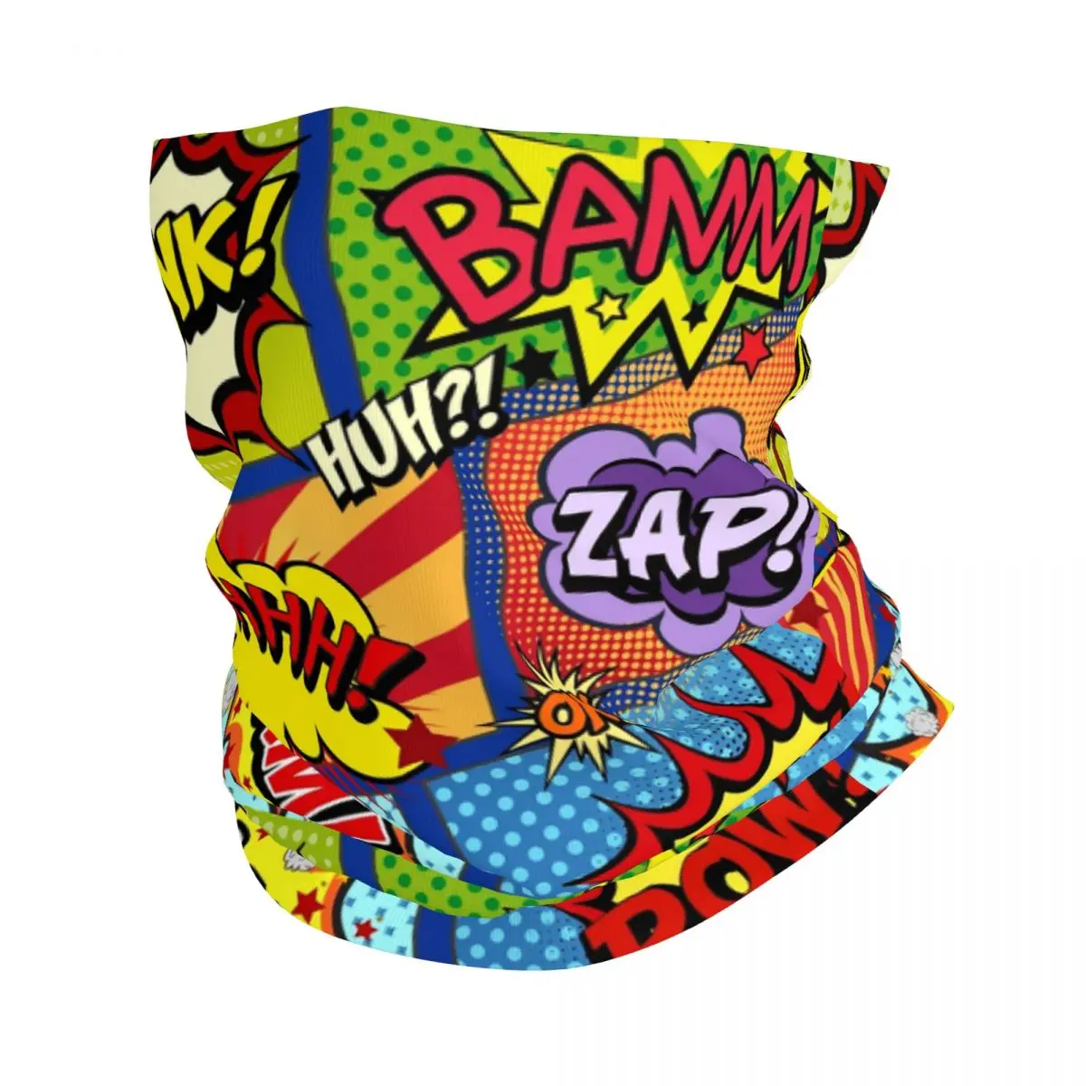 Custom Superhero Cartoon Anime Movie Bandana Neck Gaiter for Ski Camping Women Men Wrap Scarf Balaclava Warmer