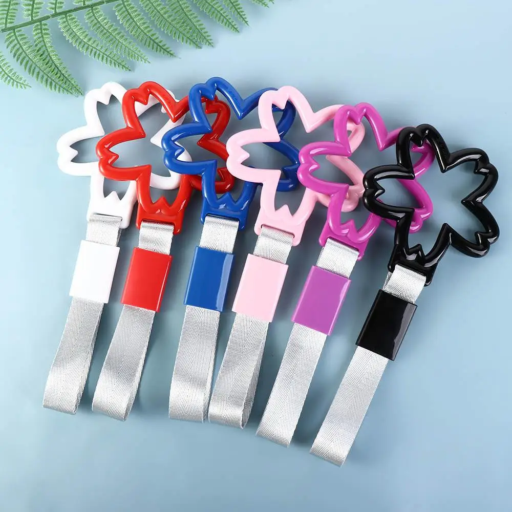 Decorazione cinghia di traino per auto cintura statica per auto paraurti posteriore decorativo anello di avvertimento cinturino per maniglia anello di trazione per auto cintura per corrimano per auto