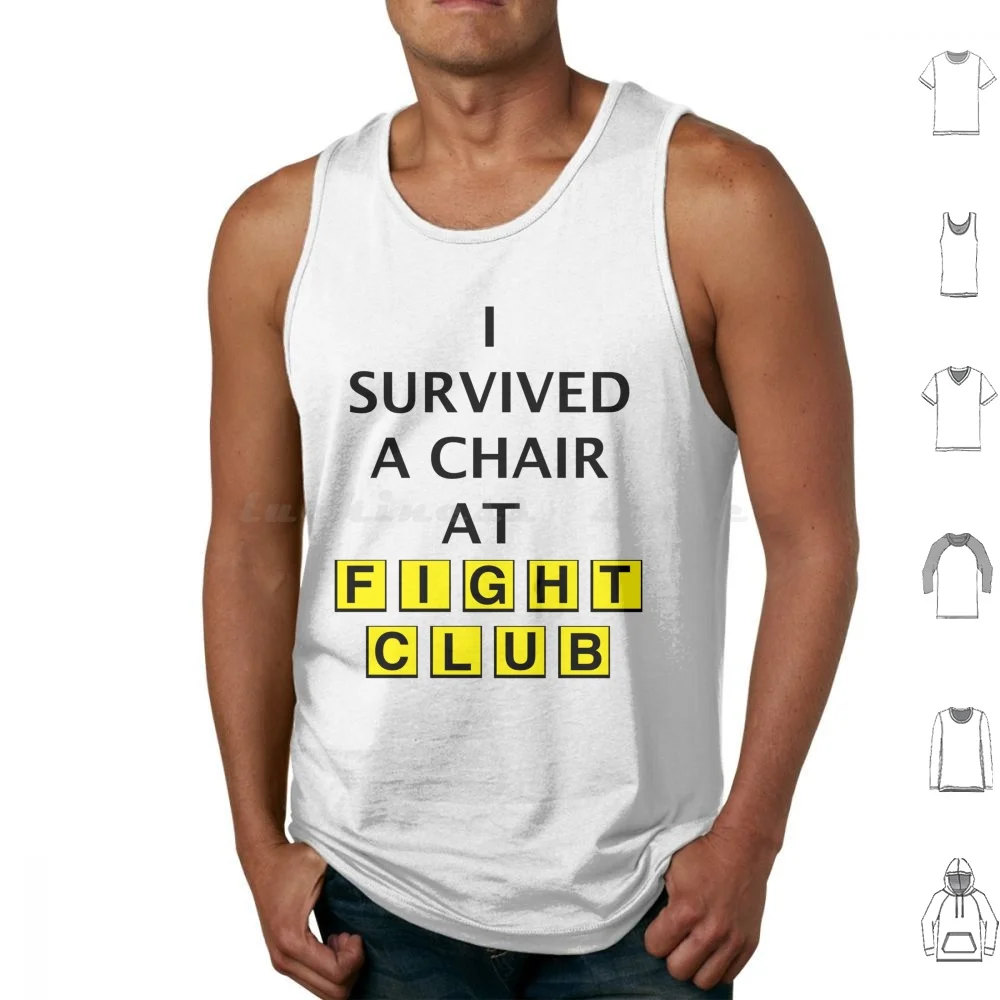 

Chair At Fight Club!  Tank Tops Print Cotton Fight Club Waffle House
