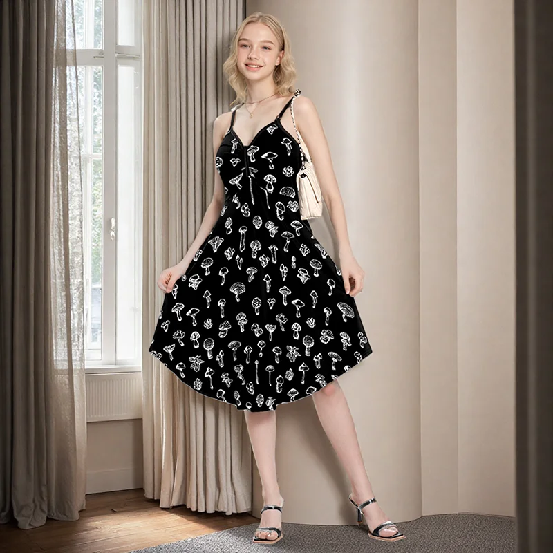 

Halloween Day Cosplay Dress Women Costume Sleeveless Vintage Party Dresses Witch Scary Clothes of The Dead ﻿New Black Costumes