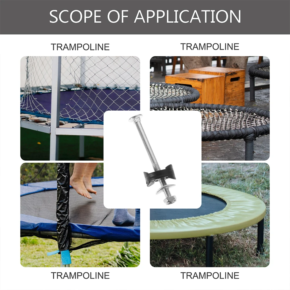 

Trampoline Screw Sleeve Leg Screws Replacement Parts Metal Net Bolt Kit Spring Accessories Galvanized Steel Fixation