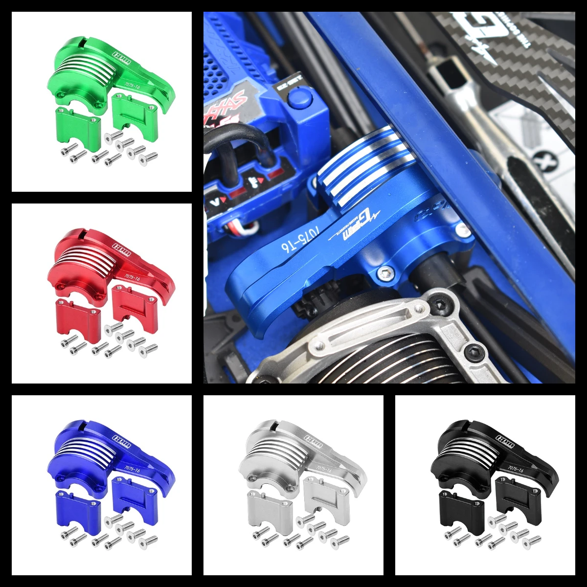 

GPM TRAXXAS 1/8 саней Monster Truck из сплава для крышки основного механизма 7075