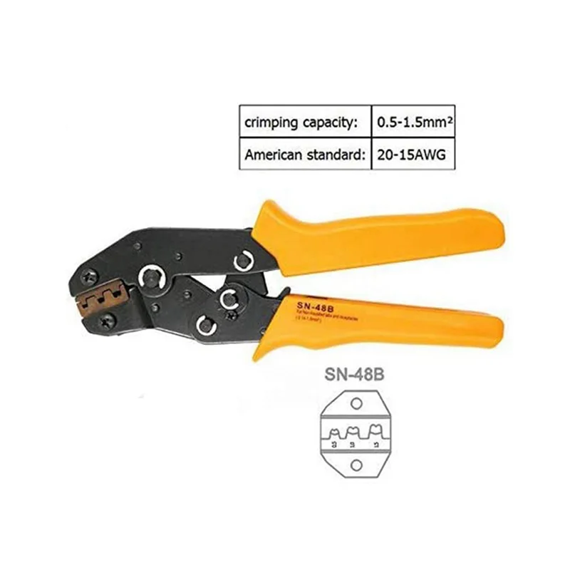 

【Must-Haves】SN-48B Crimping Pliers Labor-Saving Ratchet Crimping Pliers High-Precision Jaw Line Hand Tool Easy To Use