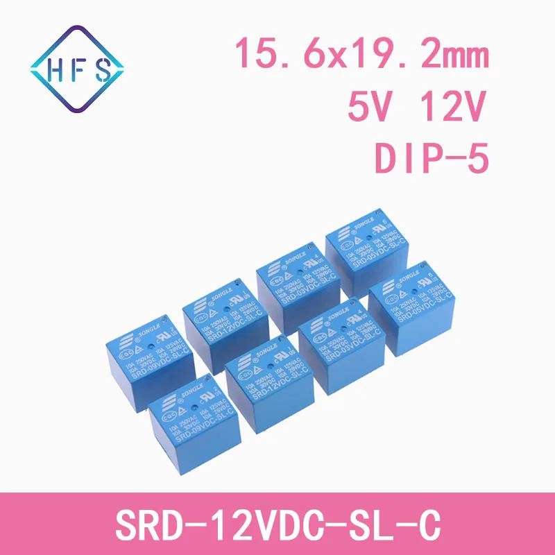 5Pcs Power Relay Sr…