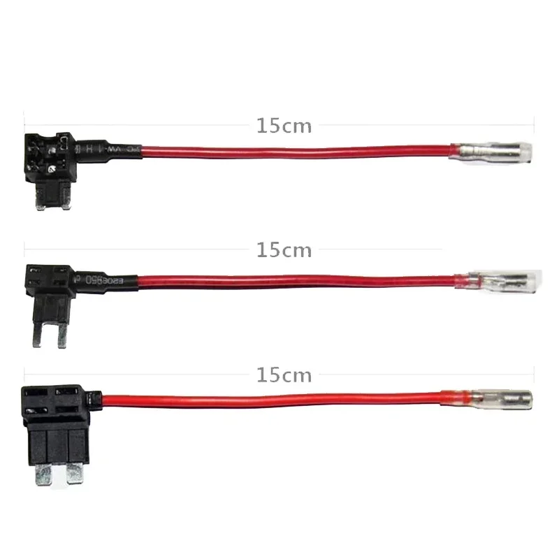5pcs Car Fuse Box Electrical Outlet Circuit Slim Mini Blade Fuse Holder Fuse Plug with Wire Car Electronics Parts