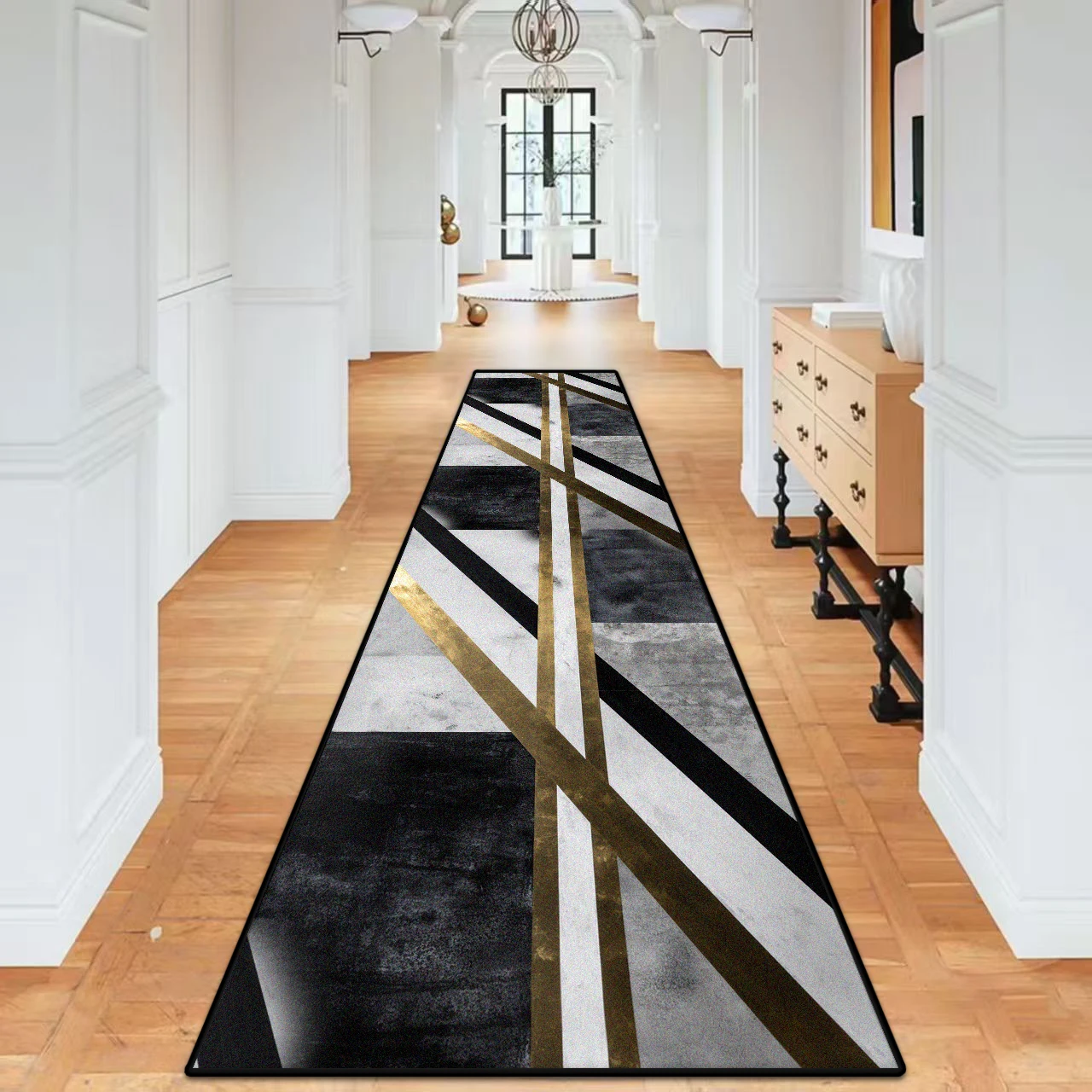 

European Household stair carpet for Living Room Decorative hallway Rug Bed Room Washable Non-slip entryway Floor Mat doorway