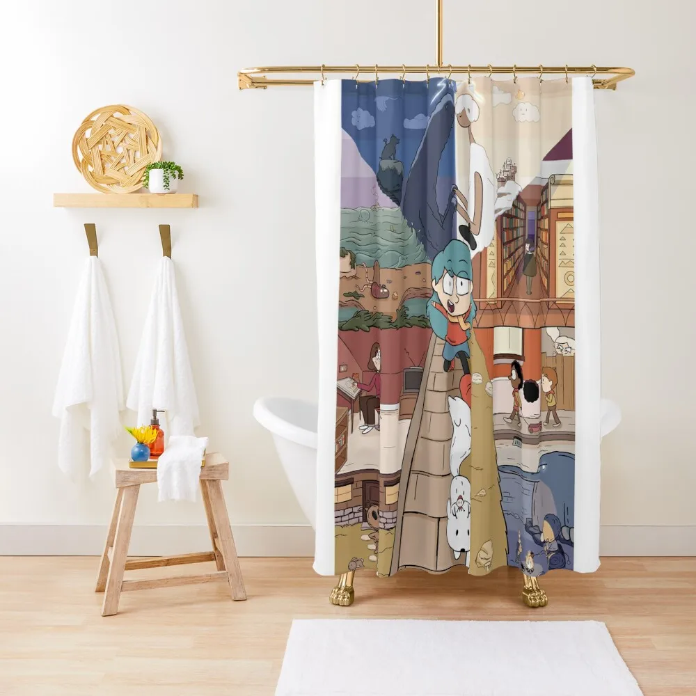 

Blue hair girl Shower Curtain Shower Bath Bathroom Fabric Bathroom Shower Waterproof Fabric Bathroom Curtain