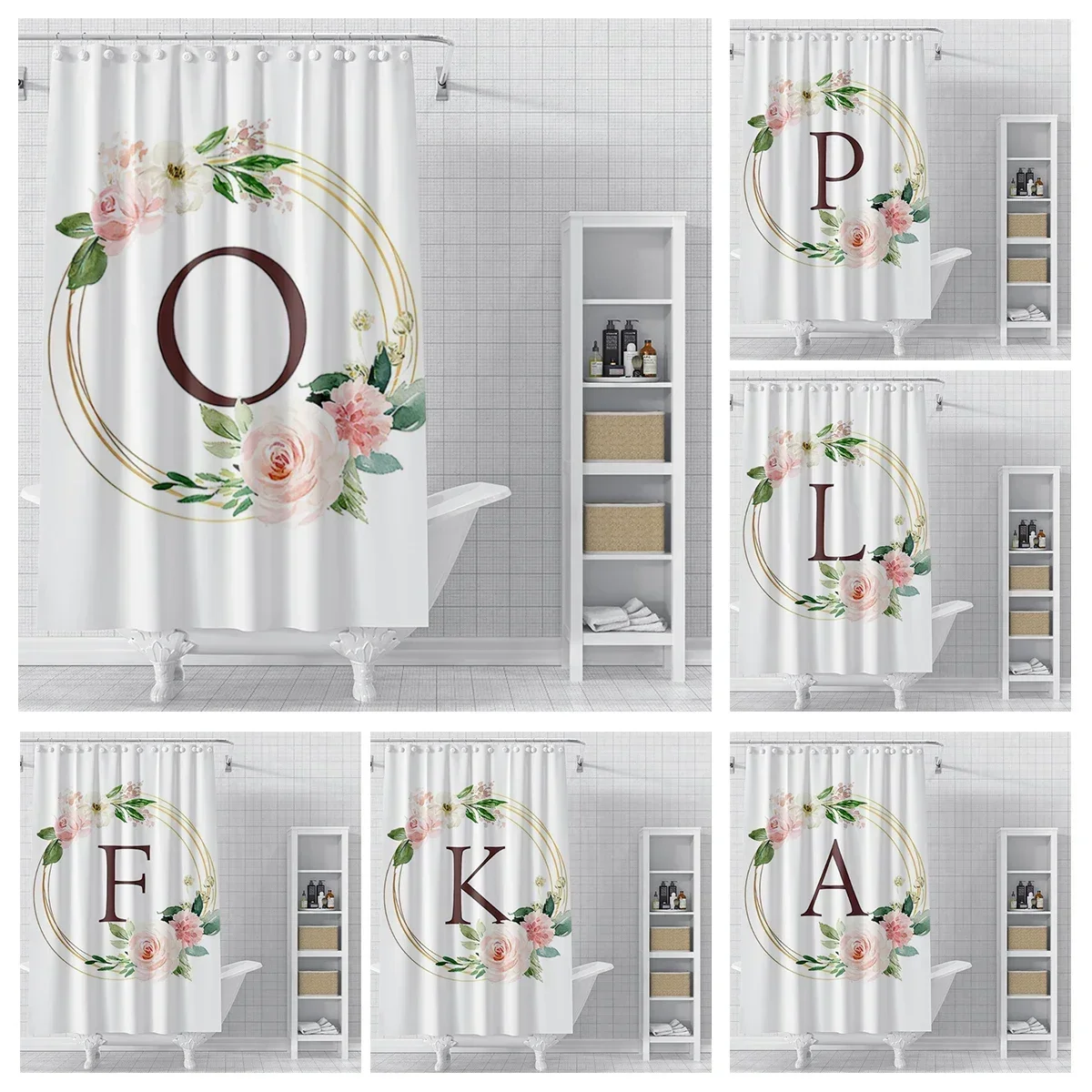 Home decor 26 letter shower curtains for bathroom waterproof fabric bathroom Curtains modern shower curtain 180x200 240x200