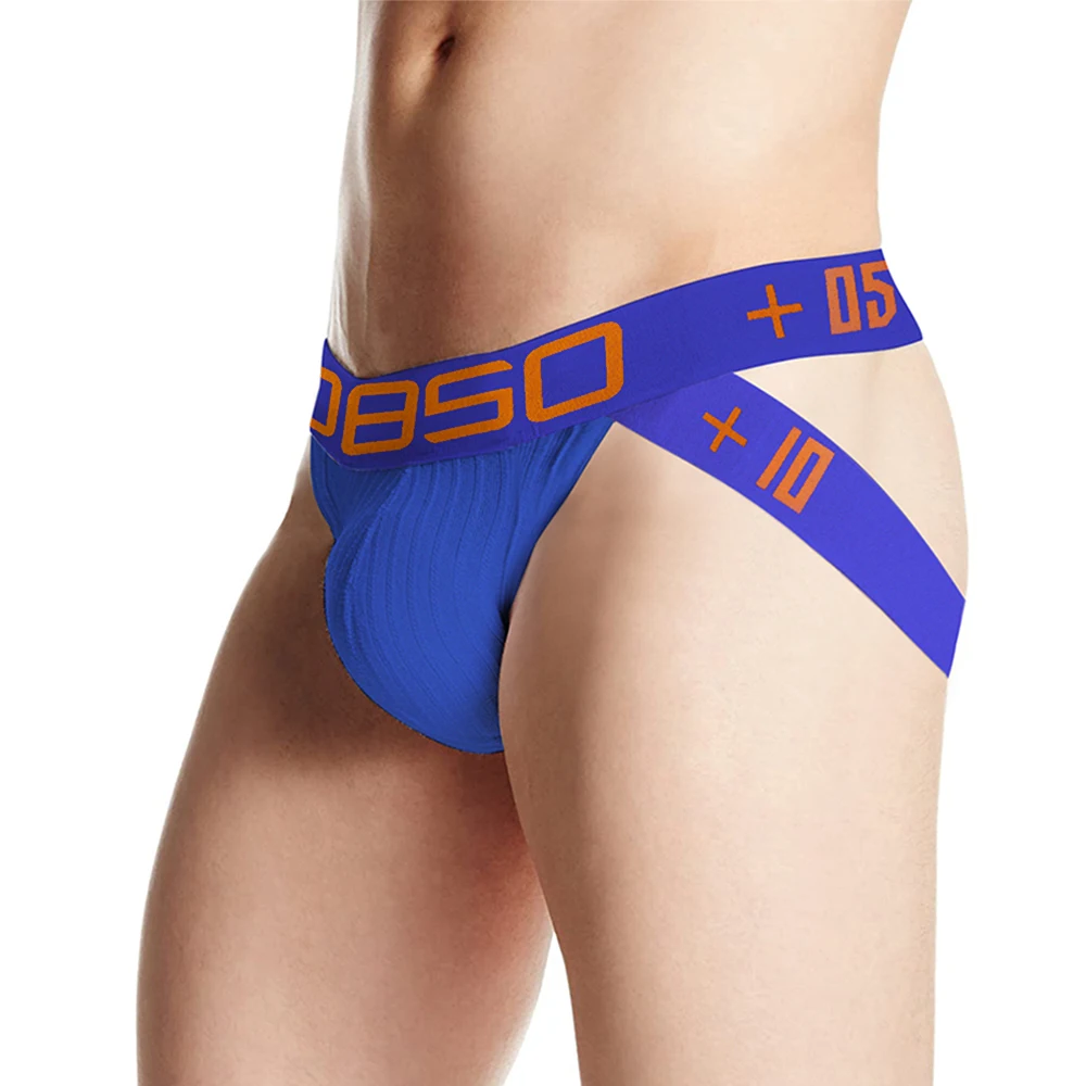 

ORLVS Men's Panties Jockstrap Men Underwear Gay Thong Man Briefs Underpants Slip Sexy Cotton Pouch Cuecas Thongs Homme G String