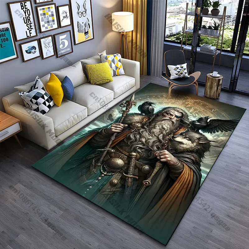Mystical wisdom power and guardians carpet Yoga living room room decor children's crawling mat doormat area rug games mat