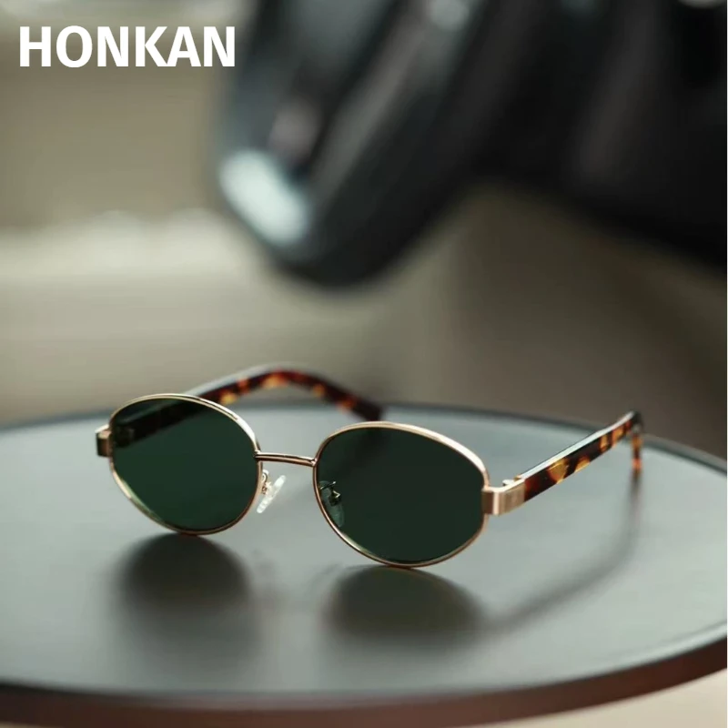 

Fashion Luxury Polarized Metal Sunglasses Designer Sun Glasses Round Oval Unisex Stylish Eyewear Shades UV400 for Men Women