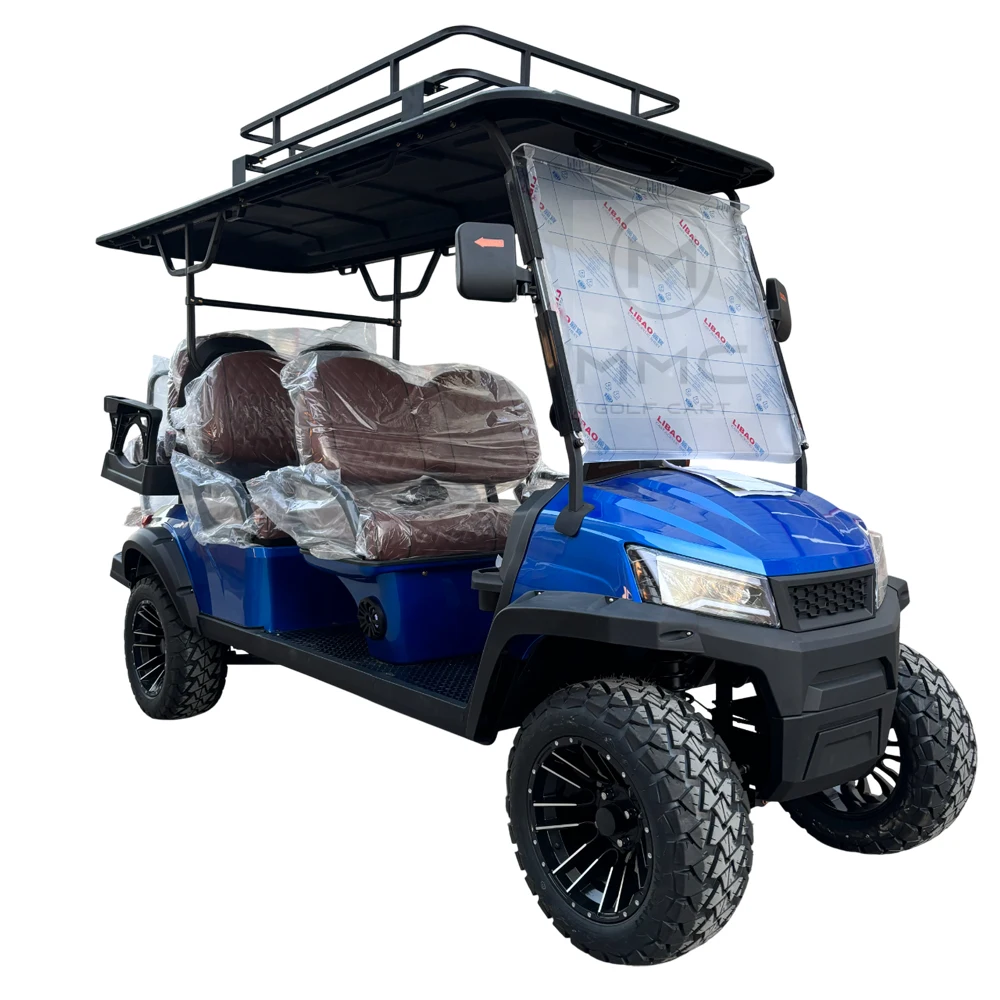 Hot Selling 4 Wheel Drive Adult Golf Buggy Car Lithium Battery Powered Street Legal 2 4 6 Passenger Electric Golf Cart