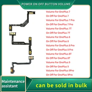 Bilashmart On Off  Volume Switch Key Control Flex Cable Ribbon OnePlus 7 7T 8T 8 9 Pro Power Button Repair Parts