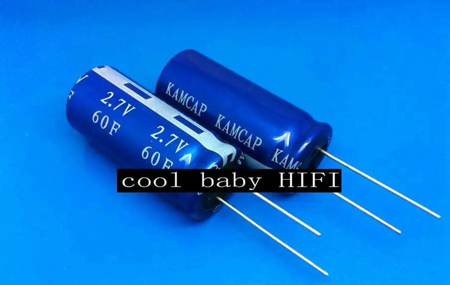 

2pcs 2.7V 60F KAMCAP Farad Super Capacitor Ultra Capacitor