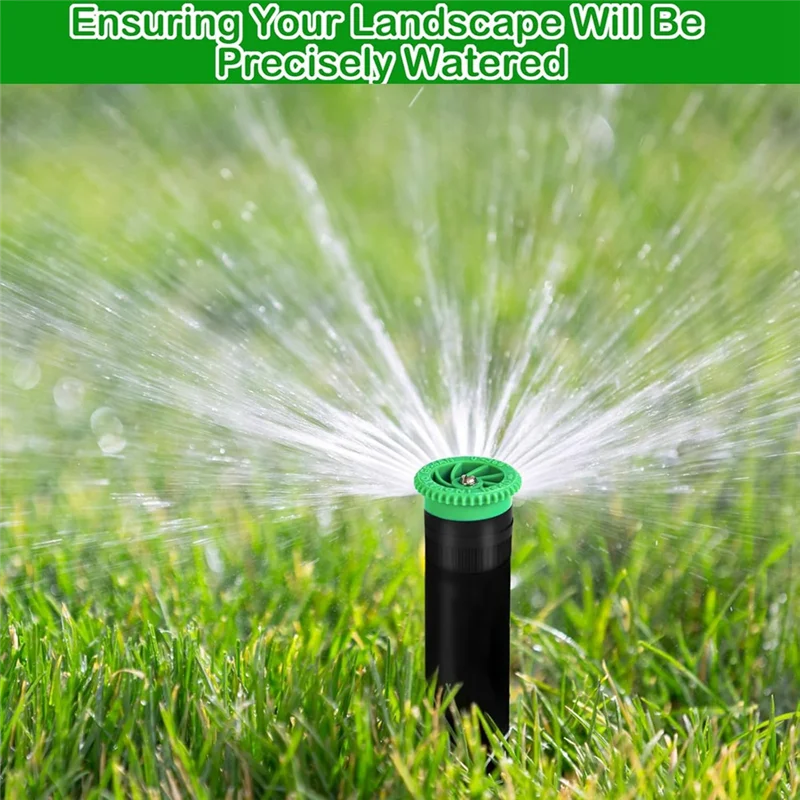 

AT69 - 10 шт. регулируемая насадка с регулируемой дугой 0 ° - 360 ° Насадка-распылитель с полным кругом для орошения садового газона, зеленая