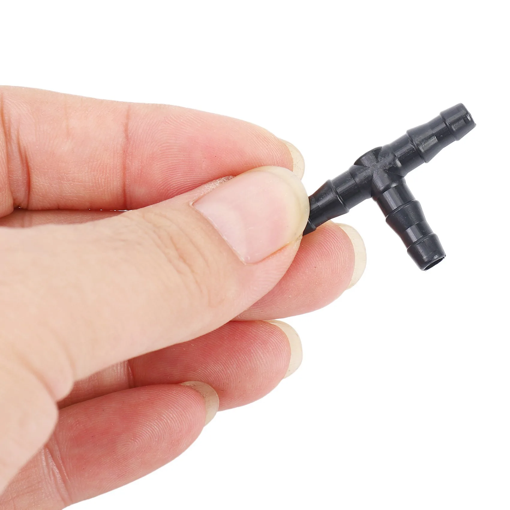 

400Pcs 1/4 Inch Universal Barbed Tee Fittings, Drip Irrigation Barbed Connectors For 1/4 Inch Water Hose Connectors-AT64