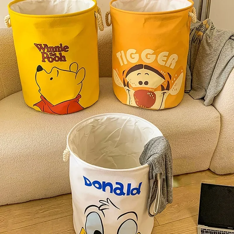 Winnie the Pooh Donald Duck Tigger Disney cute creative cartoon pattern large capacity foldable dirty clothes storage basket