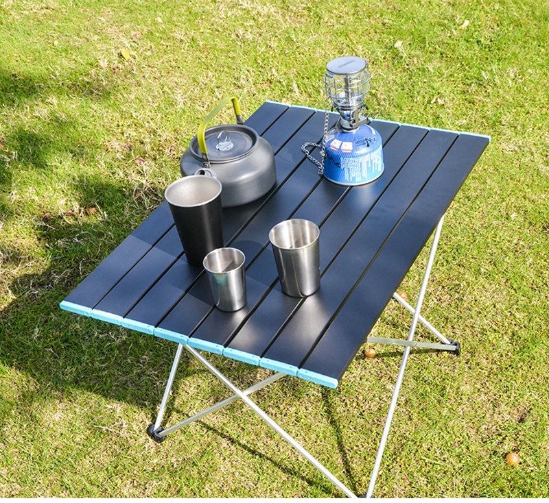 D2 Portable Folding Camping Table Foldable Outdoor Dinner Desk Tables Aluminum Alloy For Garden Party Picnic BBQ Folding Table