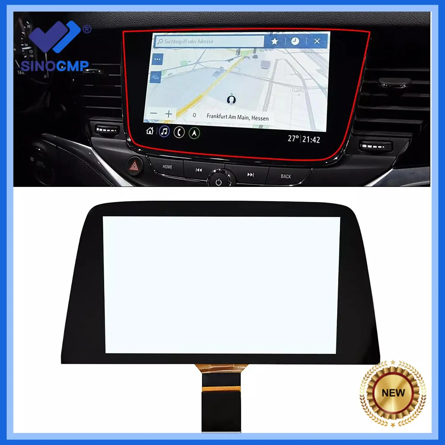 

1 шт. 8 "стекло сенсорного экрана для Opel Astra Vauxhall Astra K Navigation LQ080Y5DZ10, автозапчасти