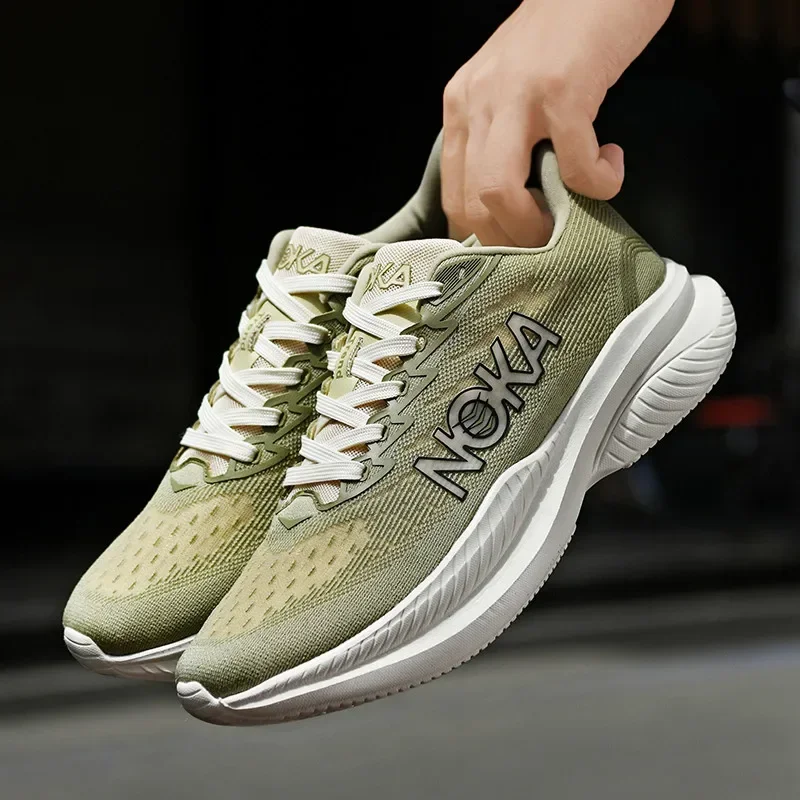 

Men's Running Shoes Cushioning Breathable Trainer Race Mesh Off-road Shoes Outdoor Jogging Sneakers Luxury Shoes Couple Non-Slip