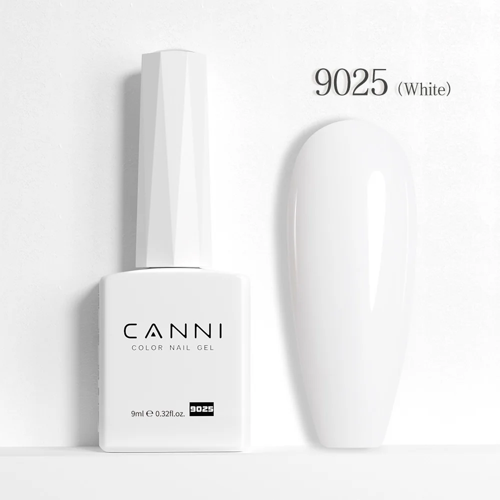 

CC2 CANNI HEMA FREE Nail Gel Polish 9ml Pure White Solid Super Texture Full Coverage Soak Off UV LED Gel Varnish Nail Manicure