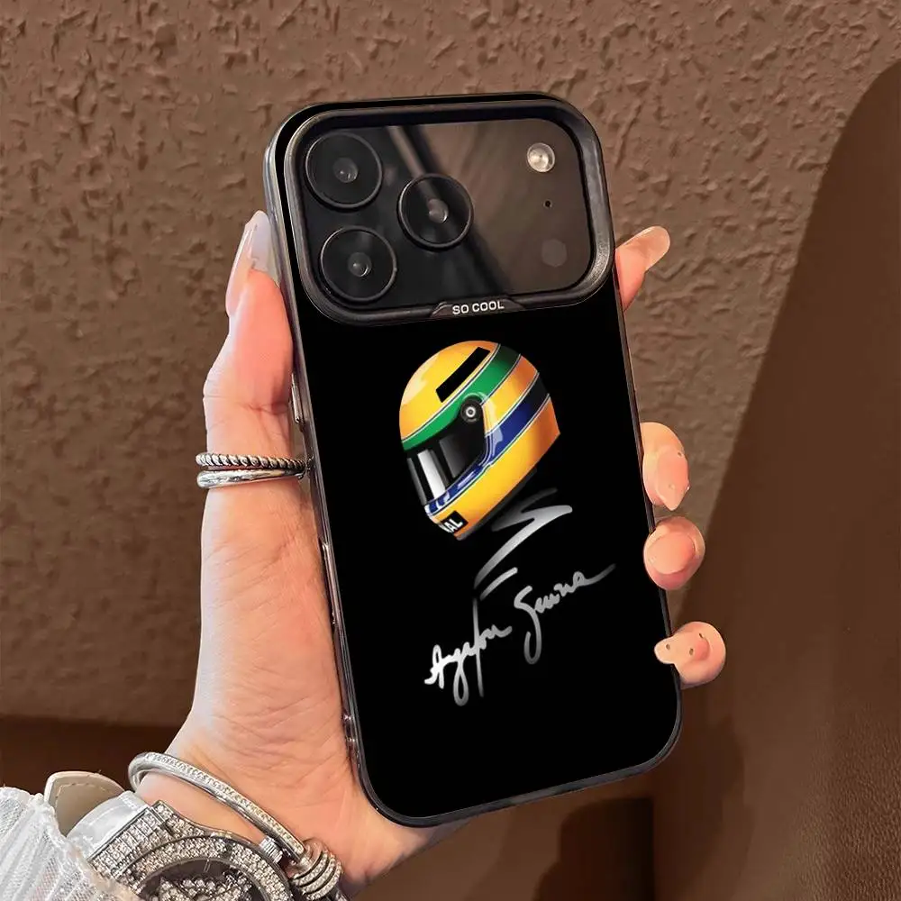 حافظة هاتف A-Ayrton Senna لهاتف iPhone 17,16,15,14,13,12,11,Pro,Max,Plus,E,Air, Mini Black Tpu #4