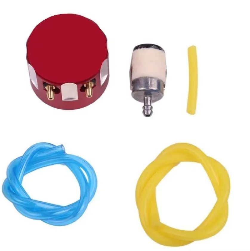 1 Satz hochwertige CNC-Ölfass-Recyclingabdeckung mit Filter für RC-Modell-Methanol-/Benzinmotor