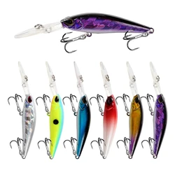 1 pz Minnow galleggiante esca da pesca 9cm 5.8g Jerkbait plastica artificiale esca dura Wobblers Crankbait Bass Pike attrezzatura da pesca