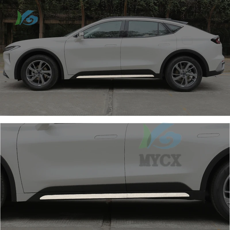 

For Ford EVOS 2021 2022 Stainless steel body side moldings side door decoration Anti-scratch bright strip for door side bumper