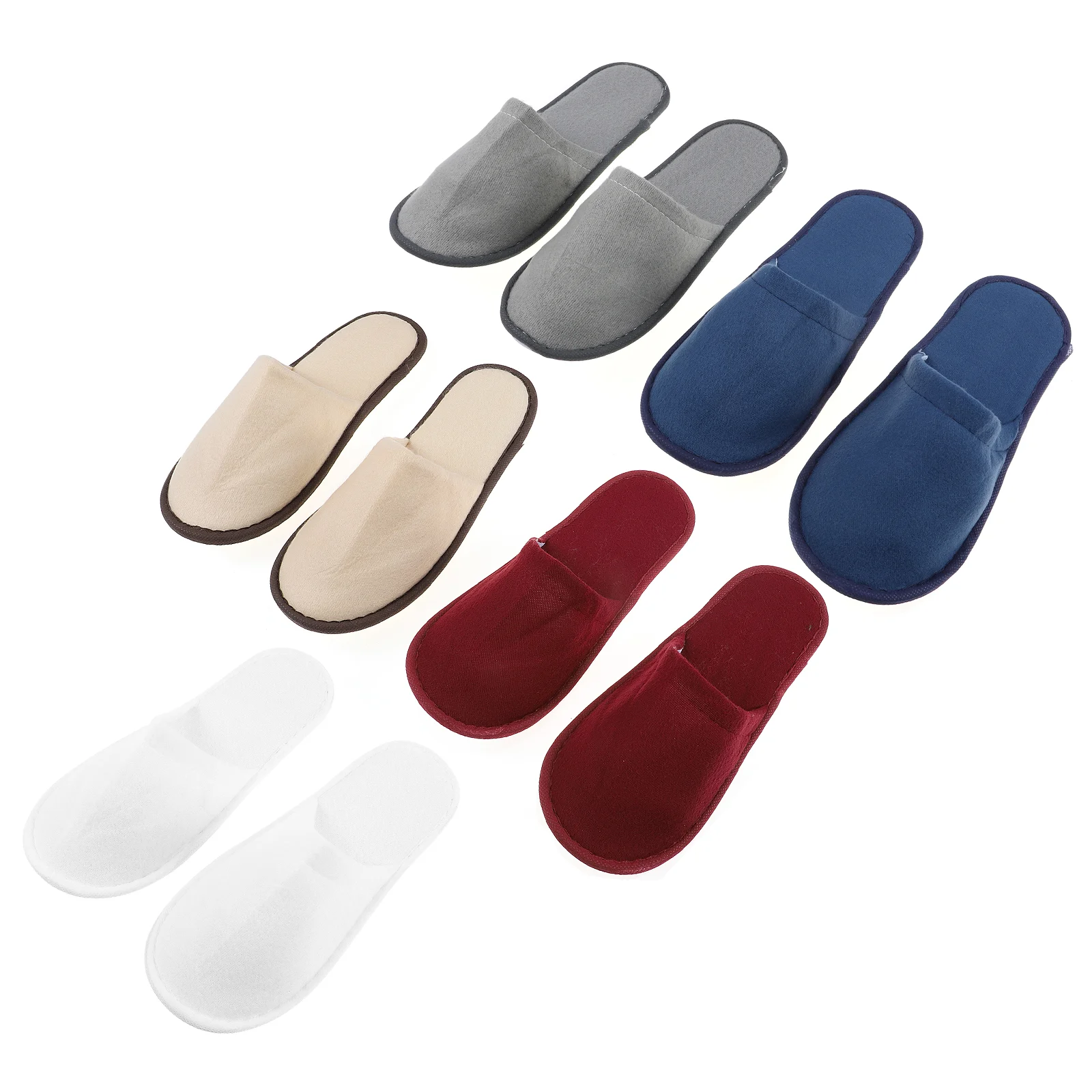 5 Pairs Grade Disposable Eva Slippers Home Guest Spa Disposable Footwear Friendly Travel Hygiene Solution