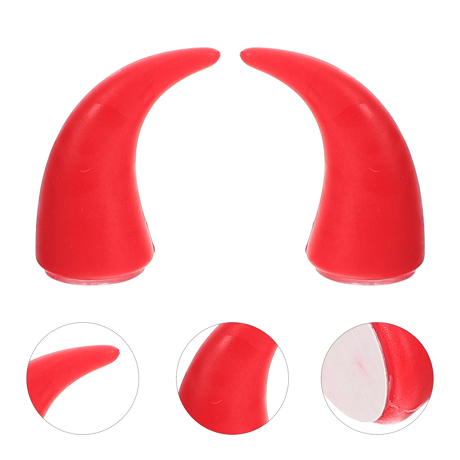 

2pcs Creative Motorcycle Horns Adhesive Stickers Durable Ornament For Bike Helmets Halloween Decor Motorcycle Decoration