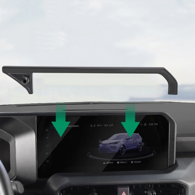 自動車電話ホルダー スクリーン携帯電話マウント 360 °   回転 GPS スタンド携帯電話ブラケットトヨタプラド 2024 LC250 アクセサリー