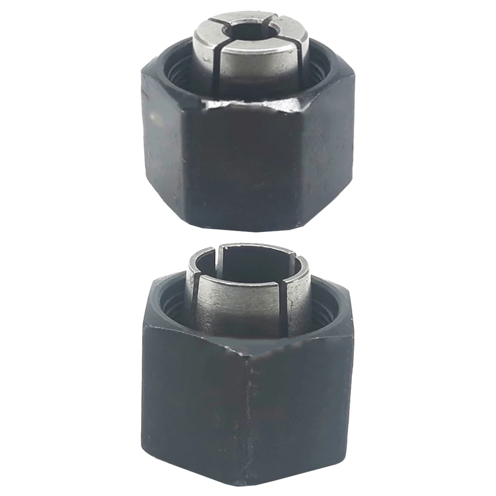 2PCS 6.35mm 12mm Router Collet Set Metal Replacement Parts For DW621 DW616 DW618 And Model 2610906283 Power Tool Accessories