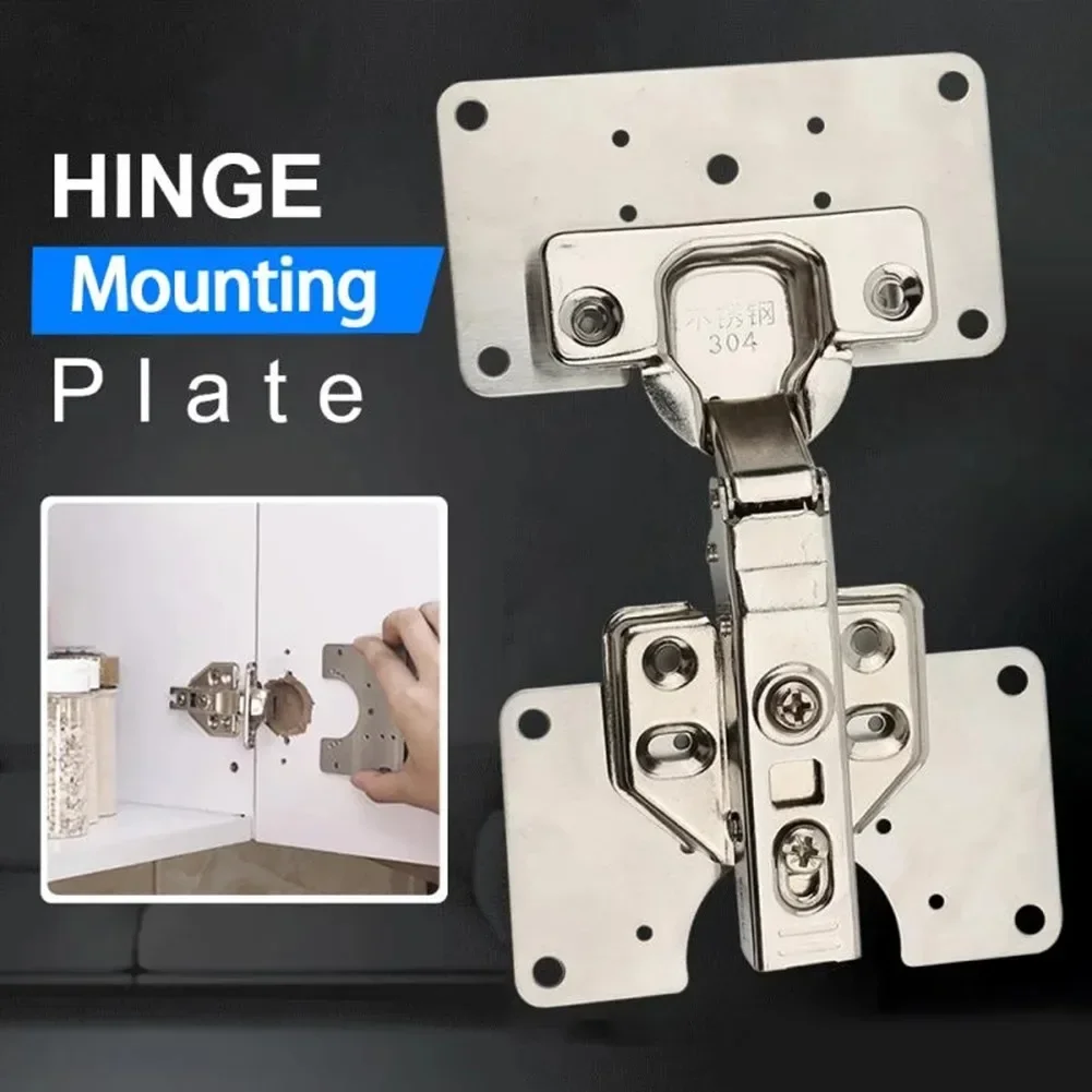 Hinge Repair Plate Cupboard Door Hinge Fixing Plate Door Hinge Repair Kit Mounting Repair Side Panels Cabinet Door Connection
