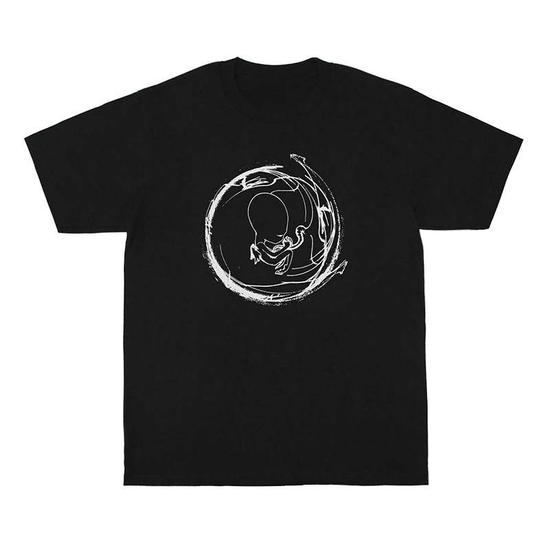 تي شيرت أمريكي كاجوال من القطن الخالص بأكمام قصيرة باللون الأزرق الداكن بخط بسيط للرجال والنساء من شركة Sigur Ros Post Rock Post-rock Band #6