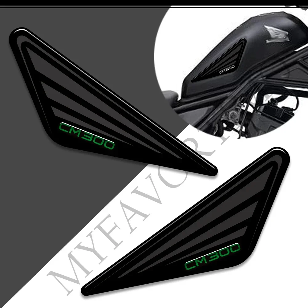 

For HONDA Rebel CMX CM 300 CMX300 CM300 Tank Pad Stickers Decal Emblem Logo Protector Fuel Oil Kit Knee