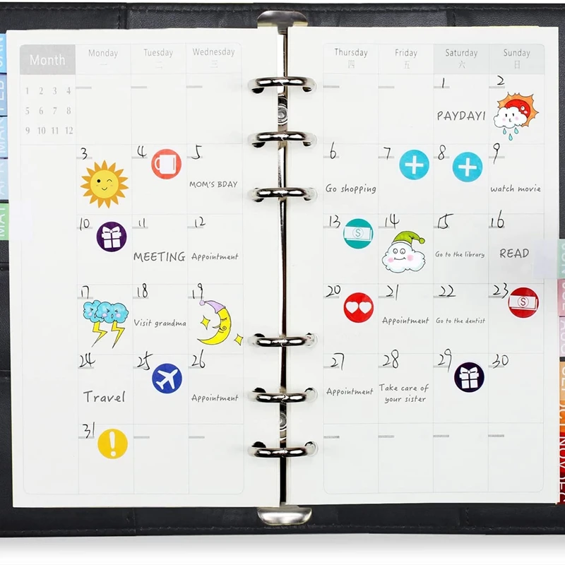 A6 Budget Binder With Zipper Envelopes & Cash Envelopes For Budgeting, Money Organizer Planner For Cash