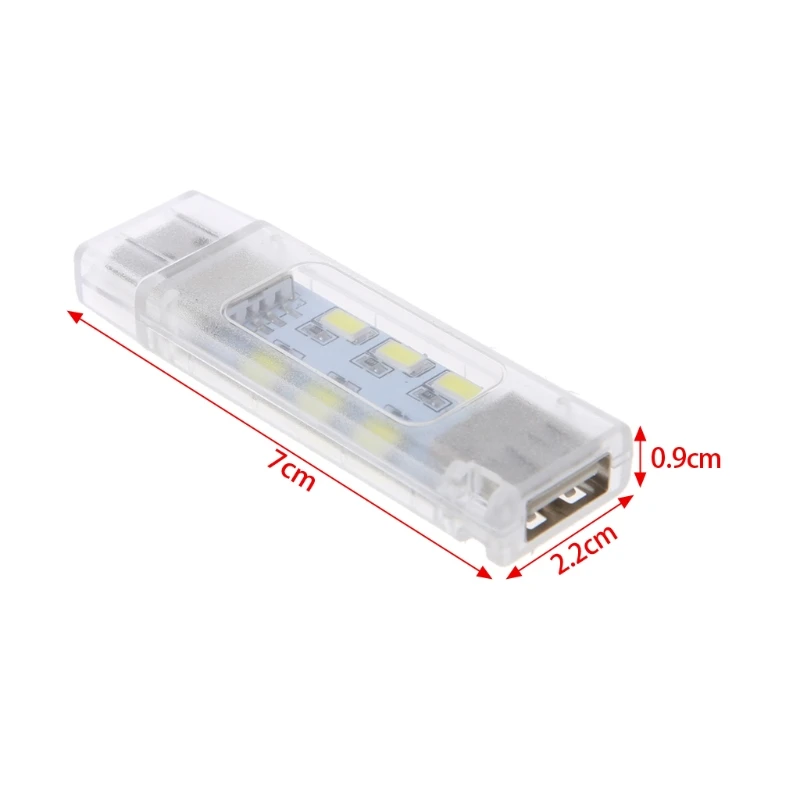 Mini Portable Bright 12 LED Night Light USB Reading Lamp for PC Laptops Computer Mobile Power Camping Lamp Accessories