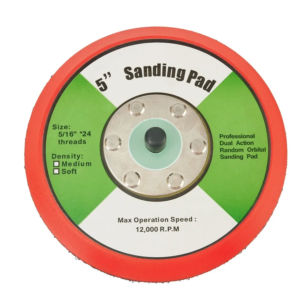 High Performance 5 Inch DA Polish Polishing Plate Hook And Loop Backing Pad For Das6/guild Perfect For Professional Polishing