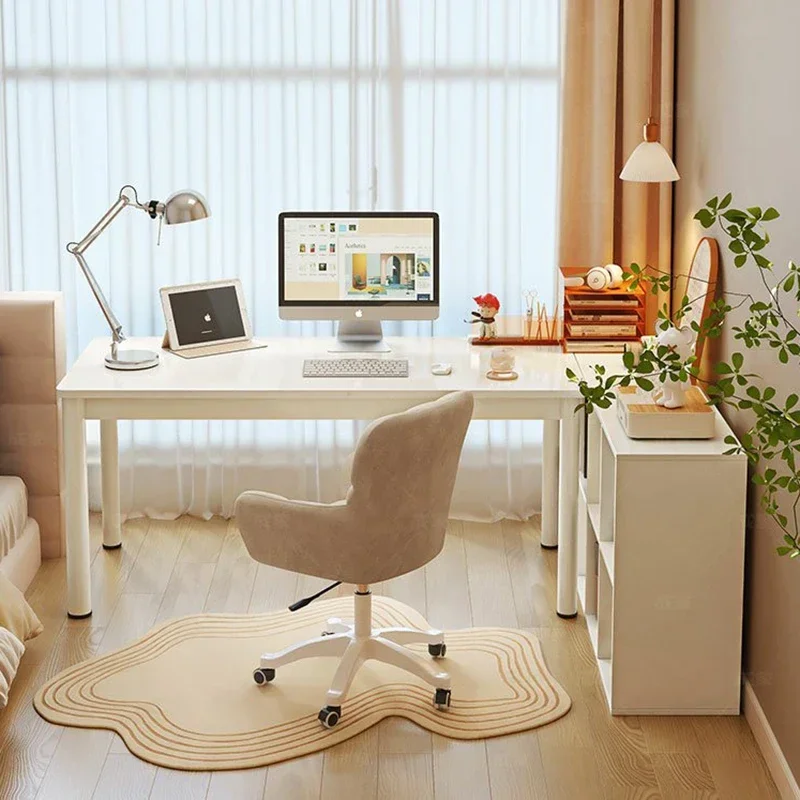 Student Office Desk Writing L-shaped Bedroom Standing Supplies Computer Desks Corner Floor Modern Furniture New