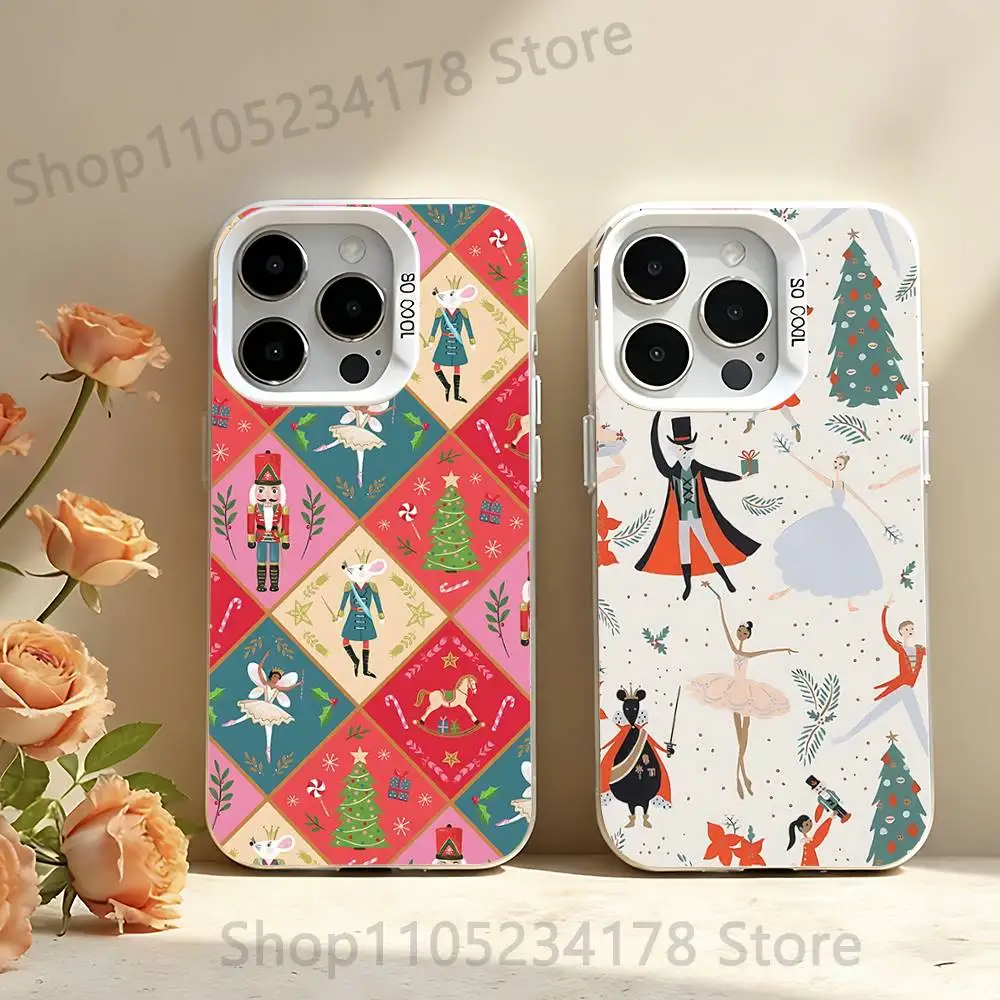 

Nutcracker Christmas Phone Case For iPhone 17,16,15,14,13,12,11,Pro,Max,Plus,SE,Air,Mini Anti Fall White Bumper