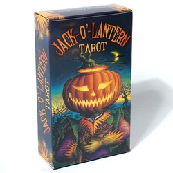 Jack-o'-Lantern Tarot autorstwa Giuliano Costa 78-karta talii i PDF instruktażowa broszura popularne pokłady Halloween koło roku