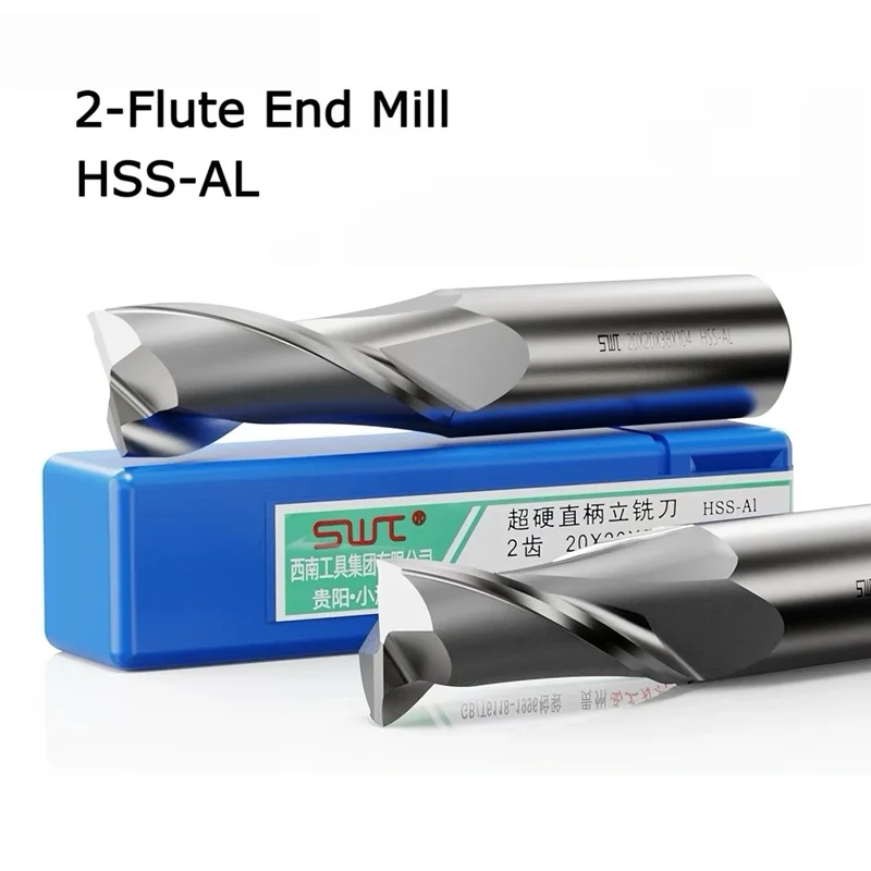 Two 2 Flute HSS End Mill CNC Bit Cutter 1-20mm Diameter Milling Tool for Precision CNC Machine Tool Parts And Accessories