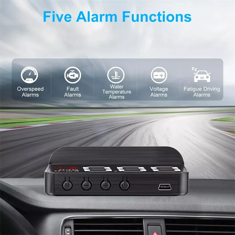 Heads Up Display Automotive Universal Tuning Portable HD Car Display M3 HUD Head-Up Display Obd2 Trip Computer Speed Projector