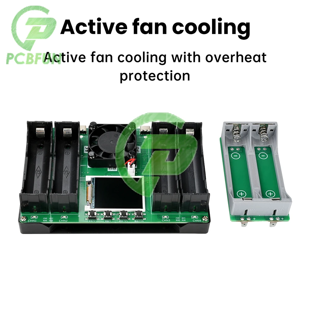 LCD Display Battery Capacity Tester for 18650 Batteries 4 Channel Internal Resistance Tester Universal Battery Checker Analyzer